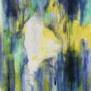 abstrakte helle Form und Kugelschreiberlinen